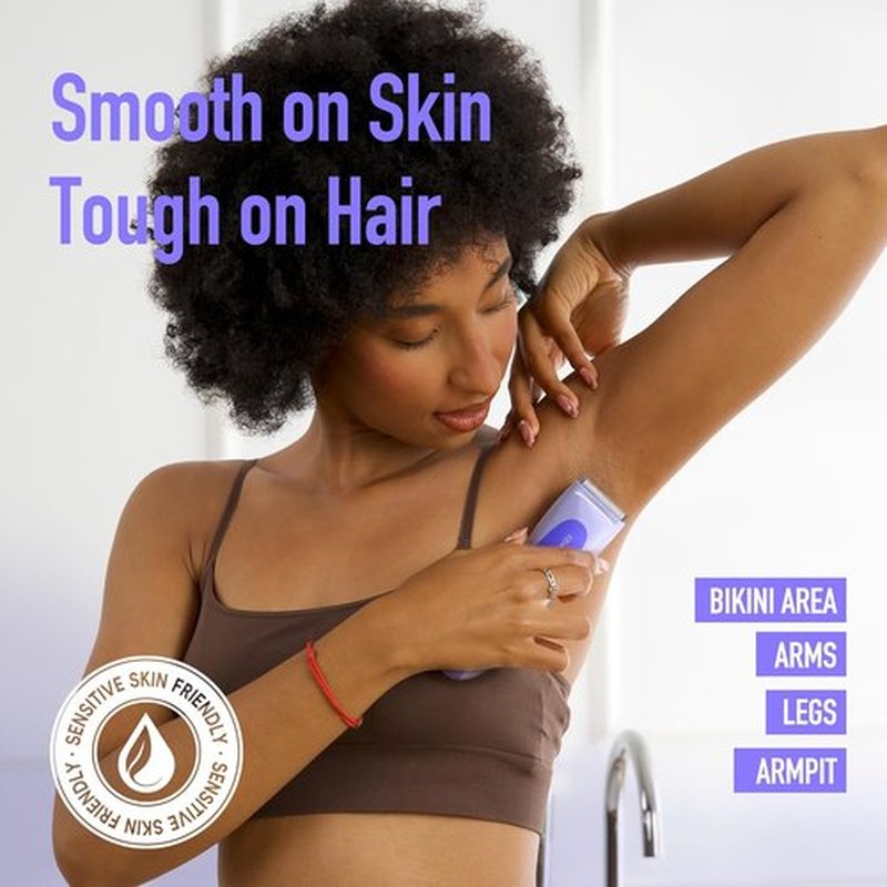 Skiennix Bikini Trimmer for Women - Electric Shaver with LED Light, IPX7 Waterproof, USB-C Rechargeable | Violet Haze