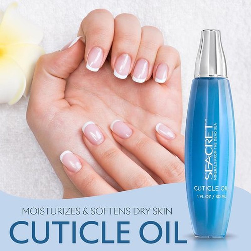 SEACRET Cuticle Oil - Fast-Absorbing Nail Treatment with Precision Dropper, Enriched with Dead Sea Minerals & Vitamin E