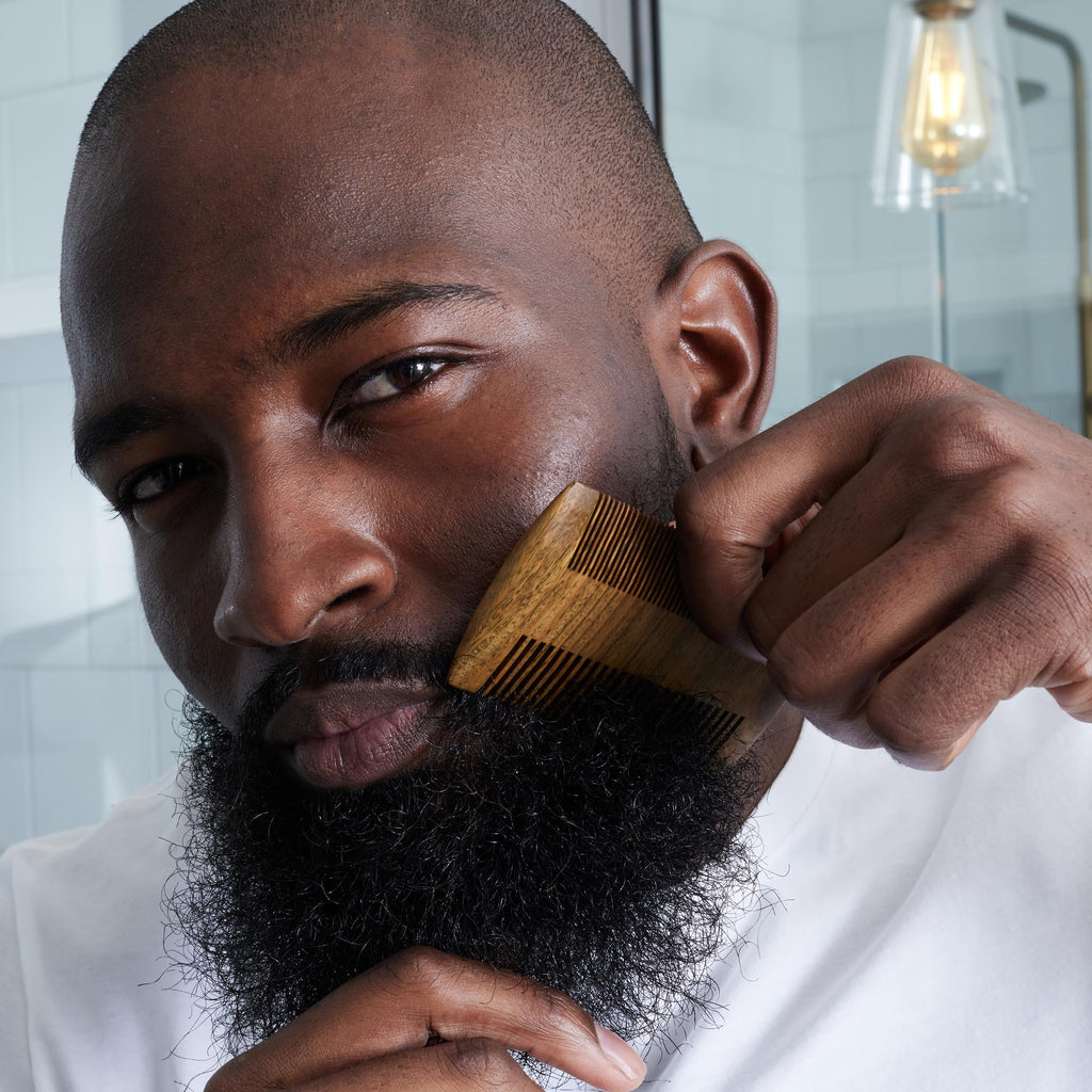 Cremo Beard Accessories, Dual-Sided Beard Comb Made from Verawood - Shape, Style And Groom Any Length Facial Hair