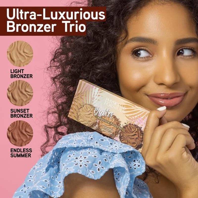 Physicians Formula Murumuru Butter Bronzer Palette - Nourishing Bronzer, Highlighter & Blush | Vegan & Cruelty-Free