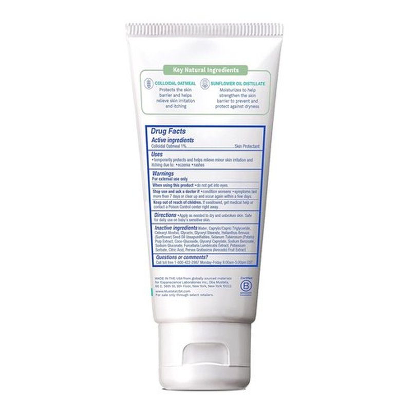 Mustela Eczema Relief Cream - Fragrance-Free Moisturizing Lotion with Colloidal Oatmeal | 5.07 fl. oz. for Dry, Itchy Skin