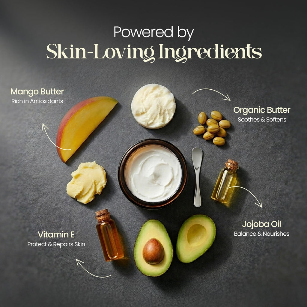 8.4 Fl. oz OUD | Nourishing Scented Body Butter for Men & Women | Hydrating & Long-Lasting Fragrance with Oud, Rose & Warm Woods | Amber Glass Jar