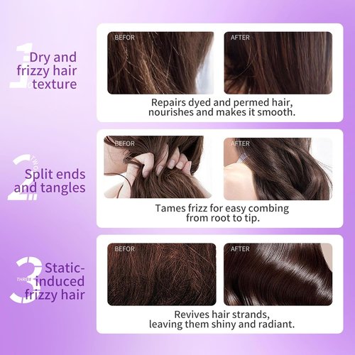 Skiennix Instant Smoothing Leave-In Conditioner - Softens & Repairs Damaged Hair, Locks in Hydration, Eliminates Frizz