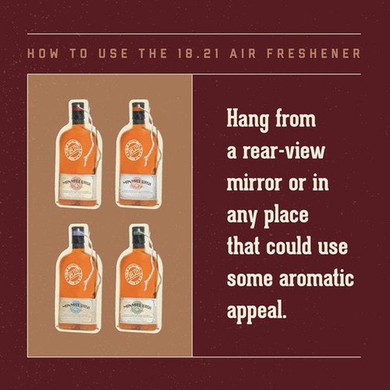 18.21 Man Made Premium Air Freshener - Luxurious Original Scent | Long-Lasting Fragrance for Car, Gym, Travel