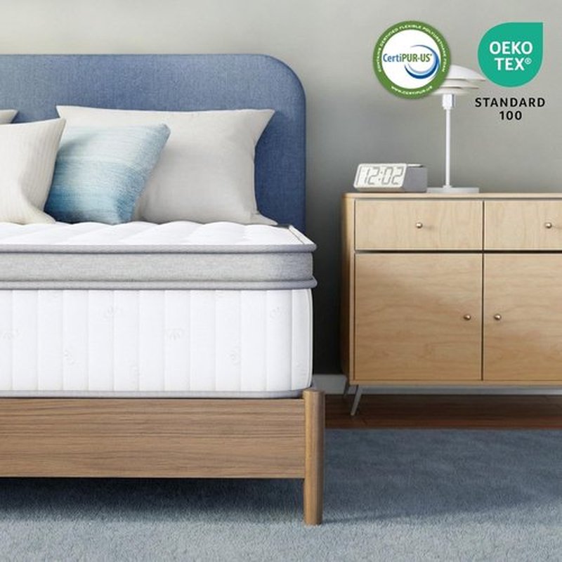 Neo Sleep Twin Size Mattress - 10 Inch Hybrid Comfort with Cooling Gel Memory Foam & Pocket Springs