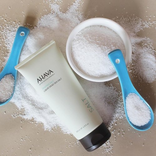 AHAVA Liquid Dead Sea Salt Gel - Rejuvenating In-Shower Spa Treatment with Osmoter & Grapefruit Oil | 6.8 Fl. Oz