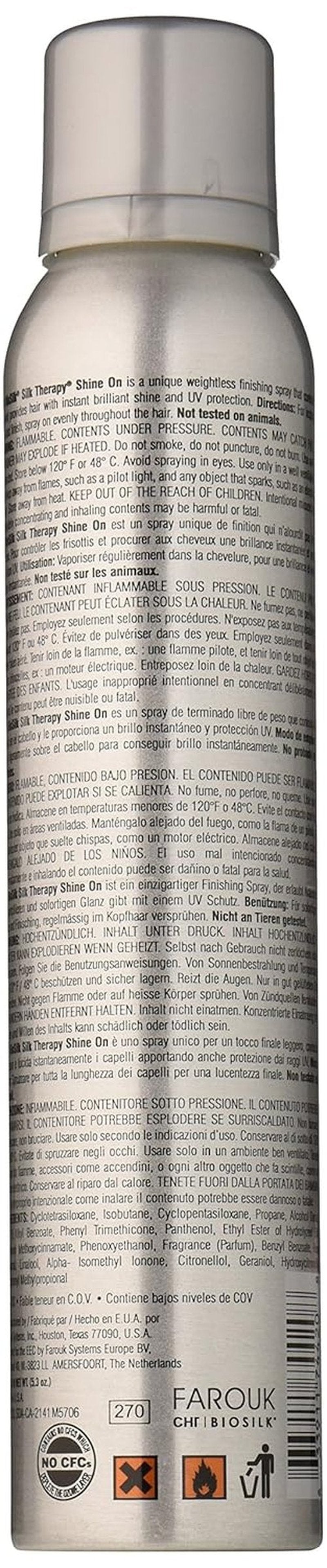 Biosilk Shine On | Luxurious Hair Shine Serum - 5.34 Oz for Smooth, Radiant Hair