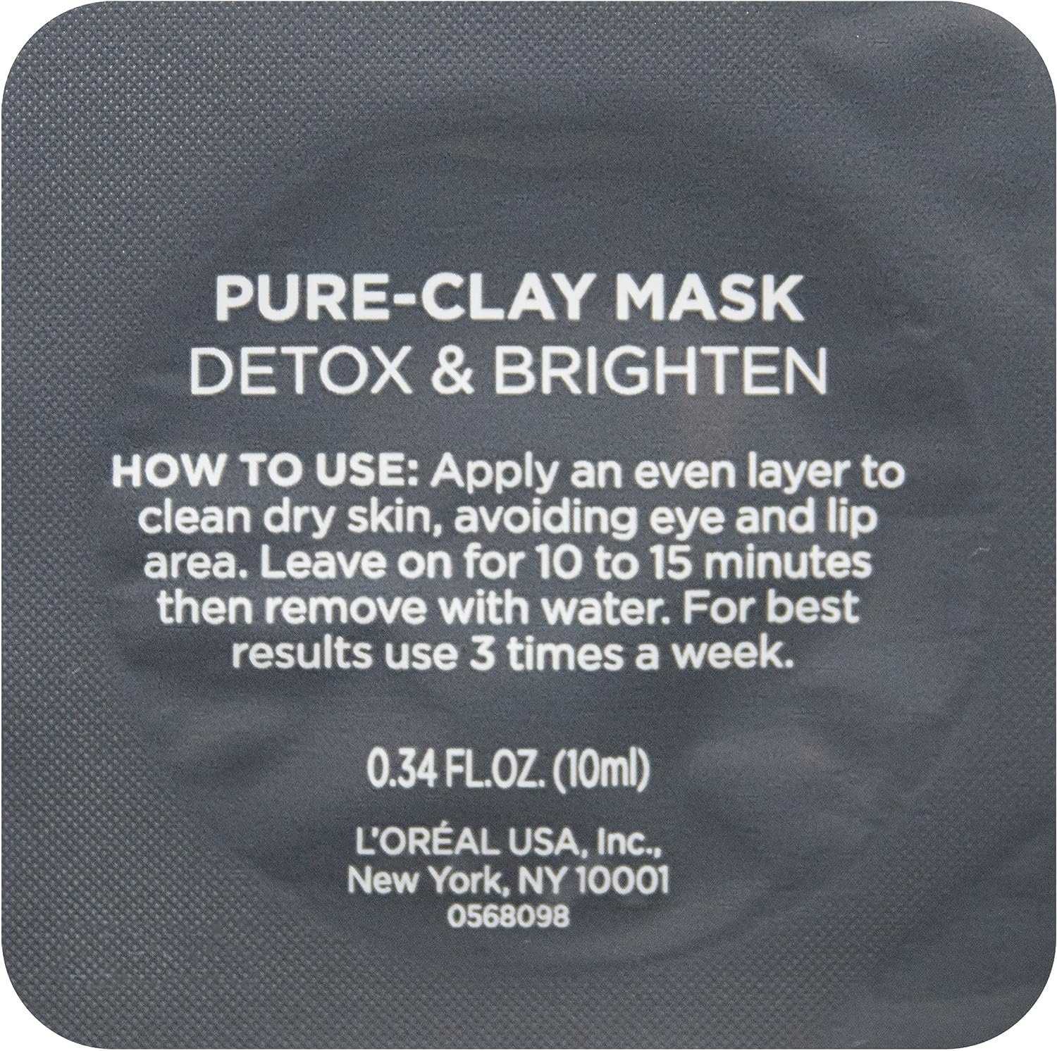 L'Oréal Paris Skincare Pure-Clay Face Mask Trial Size Set, Includes 3 Different Face Masks Made With Charcoal, Red Algae and Eucalyptus, Set
