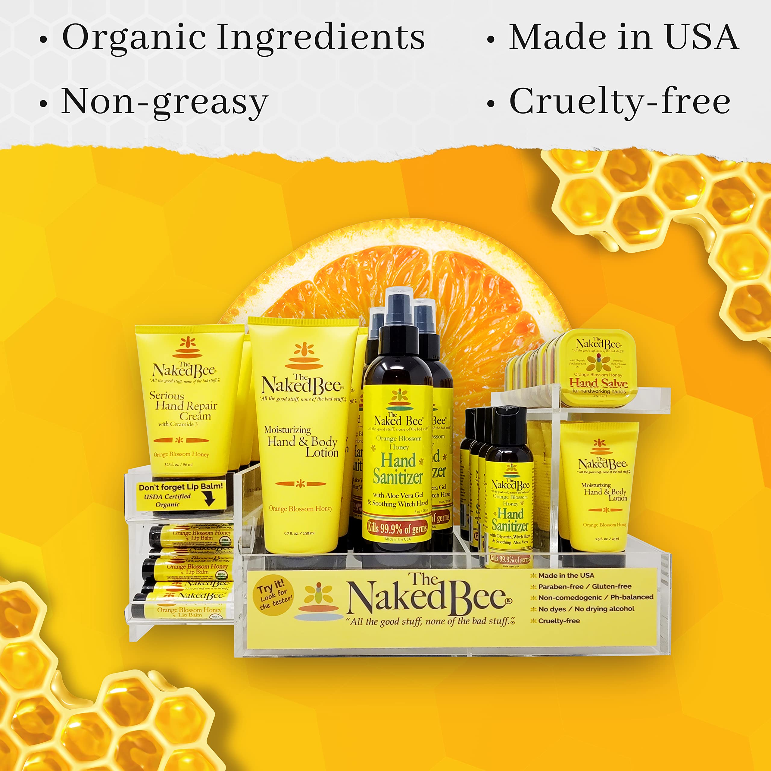 The Naked Bee Nourishing Body Lotion for All Skin Types (2.25 oz) Moisture Replenishing Lotion for Dry Skin with Pomegranate & Honey