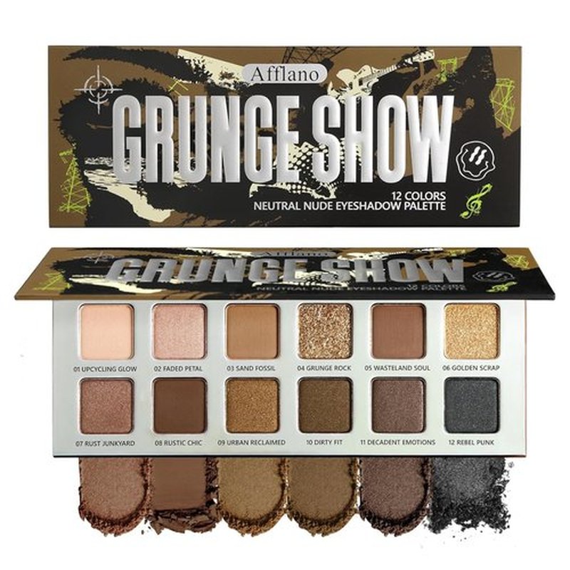 Skiennix Natural Nudes Eyeshadow Palette - Warm Taupe & Dark Brown Matte | Long-Lasting, Travel-Friendly Compact for Everyday Looks
