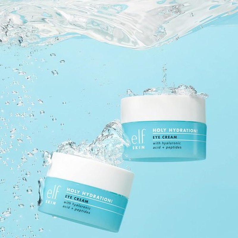 e.l.f. SKIN Hydrating Eye Cream - Rich Formula to Minimize Dark Circles | Infused with Hyaluronic Acid, Vegan
