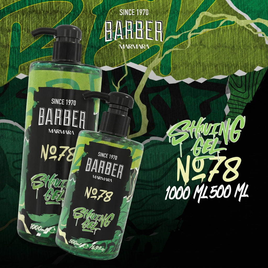 Barber Marmara No.78 Clear Non-Foaming Shaving Gel with Pump 33.81 fl oz