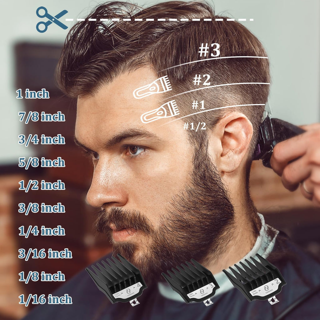 Professional Clipper Bands Compatible with Wahl Clipper Guards Set