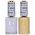 DND Gel Polish Coquette Collection - UV/LED Gel & Air Dry Nail Lacquer Duo | 101 Cotton Candy Lilac, 0.5 Fl Oz