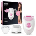 Braun Silk Epil 3 Epilator - Dual Voltage 110-220 Volts - Legs & Body (3270) (Free LiteFuze 110 Volt Plug)