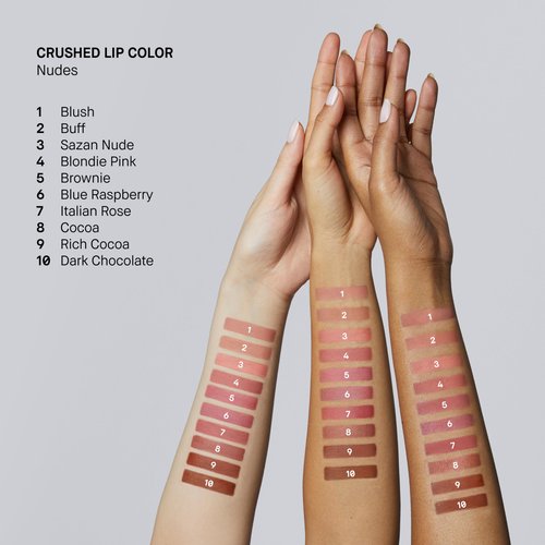 Bobbi Brown Crushed Lip Color | Hydrating, High-Pigment, Satin-Matte Lipstick | Non-Drying, Long-Lasting Wear & Lip Stain Effect, 0.12 Ounce, Brownie