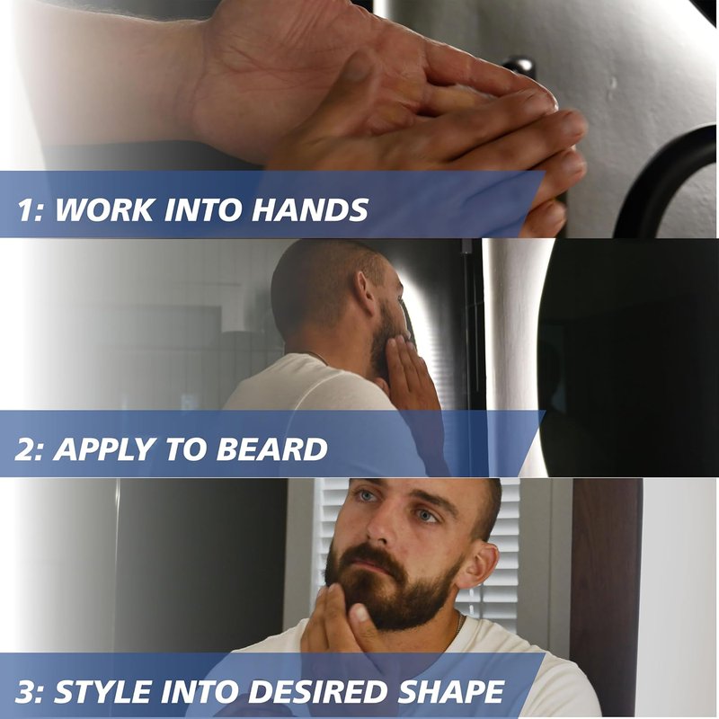 Wahl Beard Balm for Men - Shape & Style Facial Hair with Shea Butter & Aloe - All-Day Light Hold