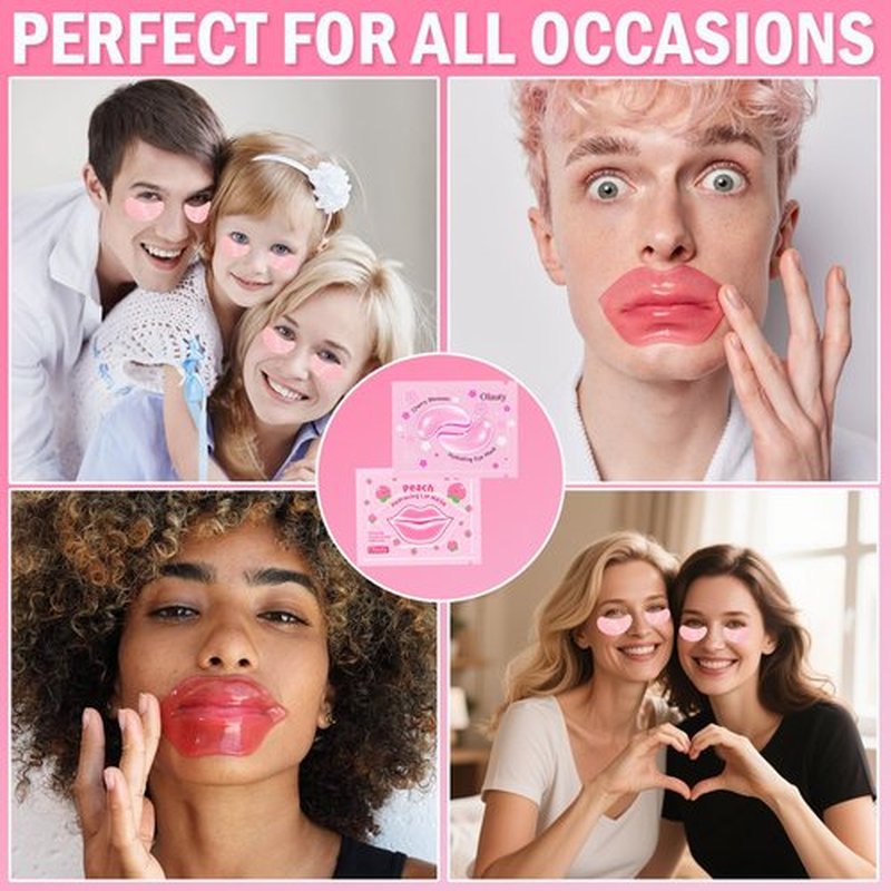 30 Pairs Lip Mask & Under Eye Patches, Pink Collagen Eye Mask Pads, Lip Mask Skincare, Bachelorette Party Favors, Mothers Day Gifts, Teacher Appreciation Gifts, Bulk Gifts for Women, Small Gifts