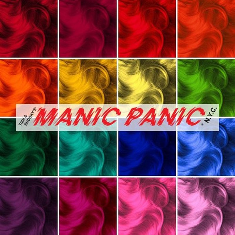 MANIC PANIC Blue Lightning Hair Bleach Kit - 30 Volume Developer & Bleach Powder for Up to 5 Levels Lift - Vegan & Cruelty-Free