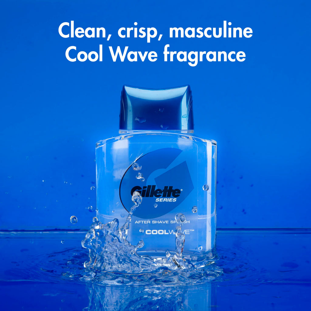 Gillette After Shave for Men, 3.3 fl oz | Cool Wave | Lotion | Series