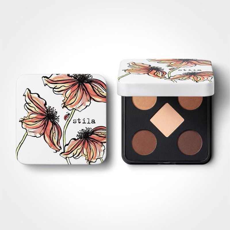 stila Pocket Play Eye Shadow Palette | 5 Silky Powder Shades for Eyes, Face, Highlight & Contour | Compact, Travel-Friendly, Blendable Formula | Matte & Shimmer, Neutral & Bold Tones