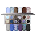 Skiennix Professional 12 Color Eyeshadow Palette - Multichrome & Matte Finish, Long-Lasting, Vegan