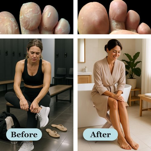JANE VINE Kissable Feet, Athletes Foot Cream – Cream for Itchy, Dry Skin – Tea Tree, Coconut & Chamomile – Crafted for the Whole Family, No Sting – 3.5 oz