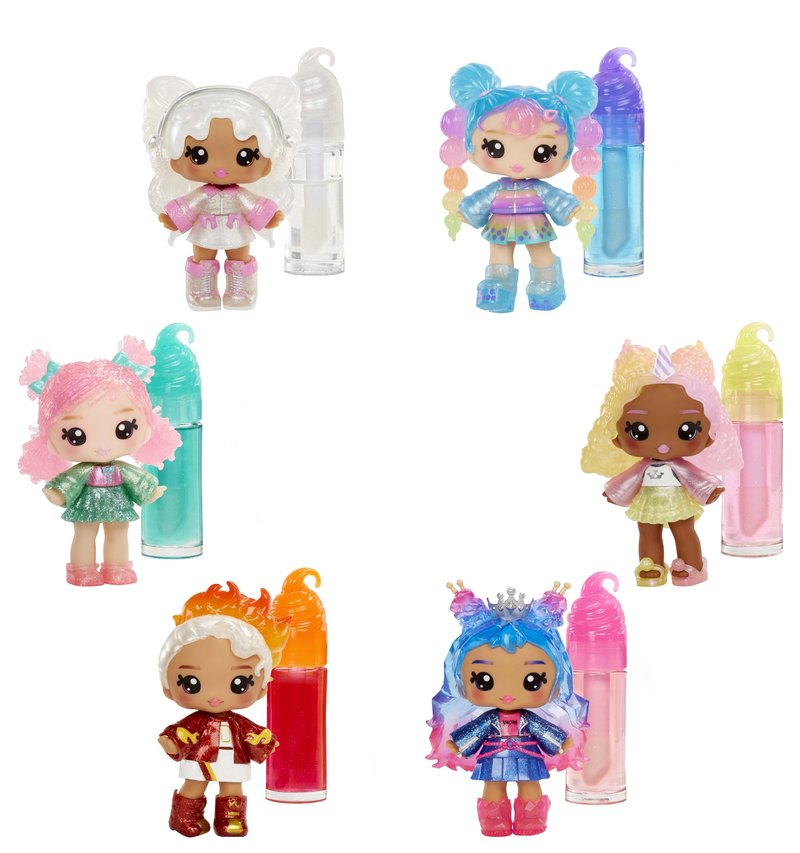 Yummiland Lip Gloss Doll - Amber Cinnamon, with DIY Lip Gloss Kit, Ages 4+