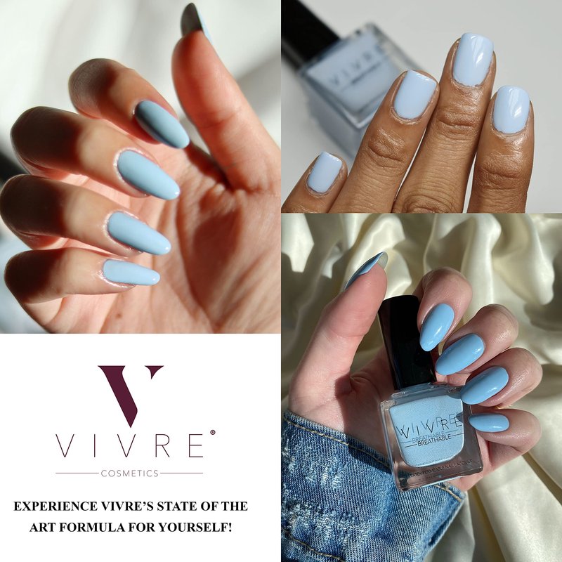 VIVRE Cosmetics Nail Polish - Quick Dry, Shiny, Halal, Vegan, Non-Toxic for Women and Girls - Long Lasting, Certified Breathable and Water Permeable - Ferris Wheel Affair