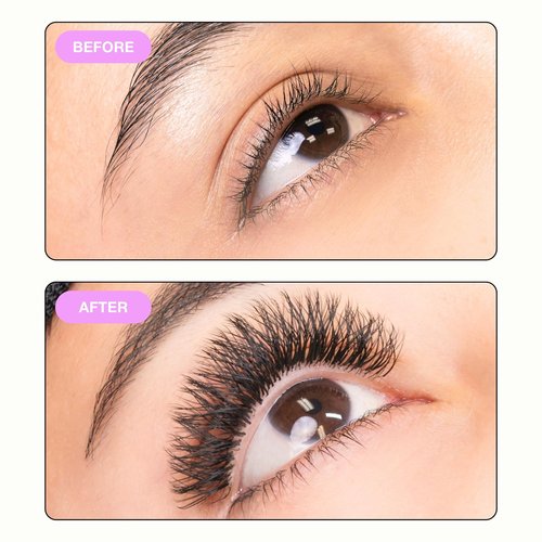 Curacoro YY Eyelashes Extensions - 2D Fans Volume Eyelashes, 0.05 C Curl 9mm - 15mm Length Mixed Tray, Full Fluffy Volume Look, Long Lasting & Easy Application