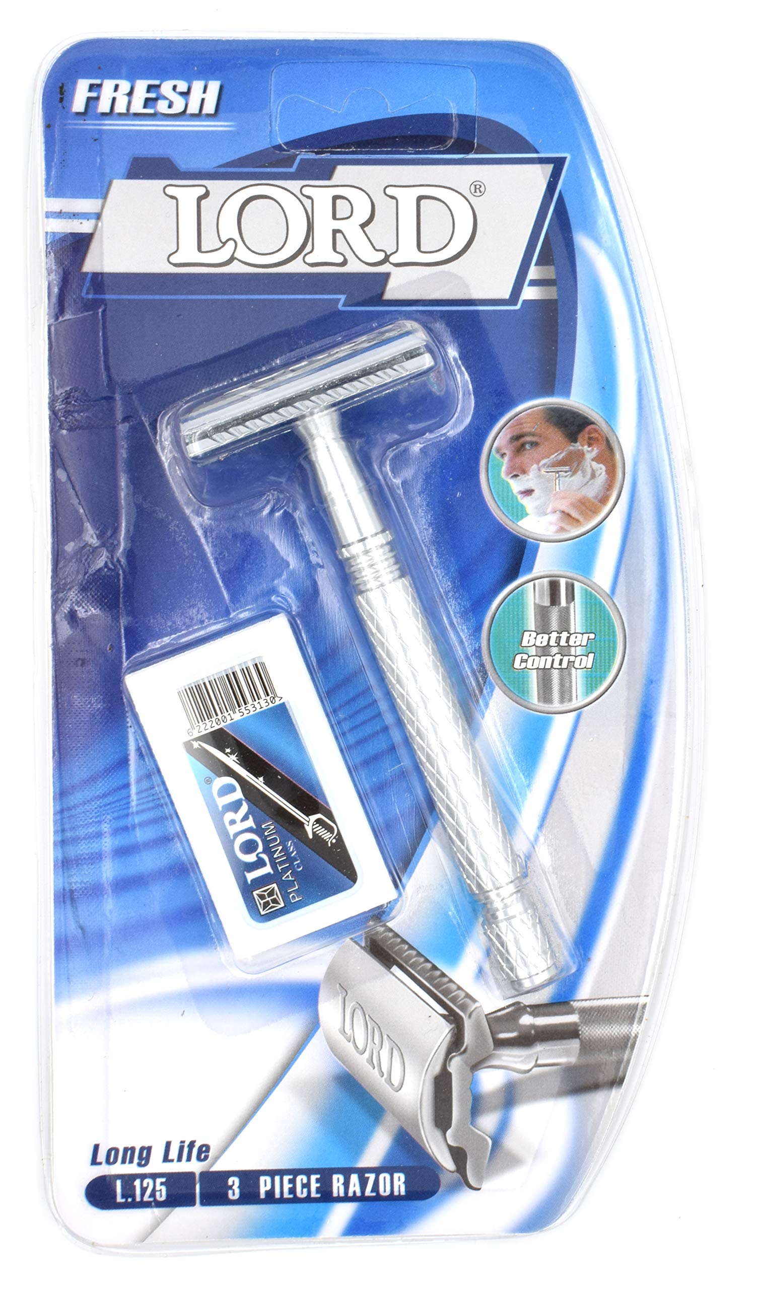 Lord double edge razor L 125 with 5 blades