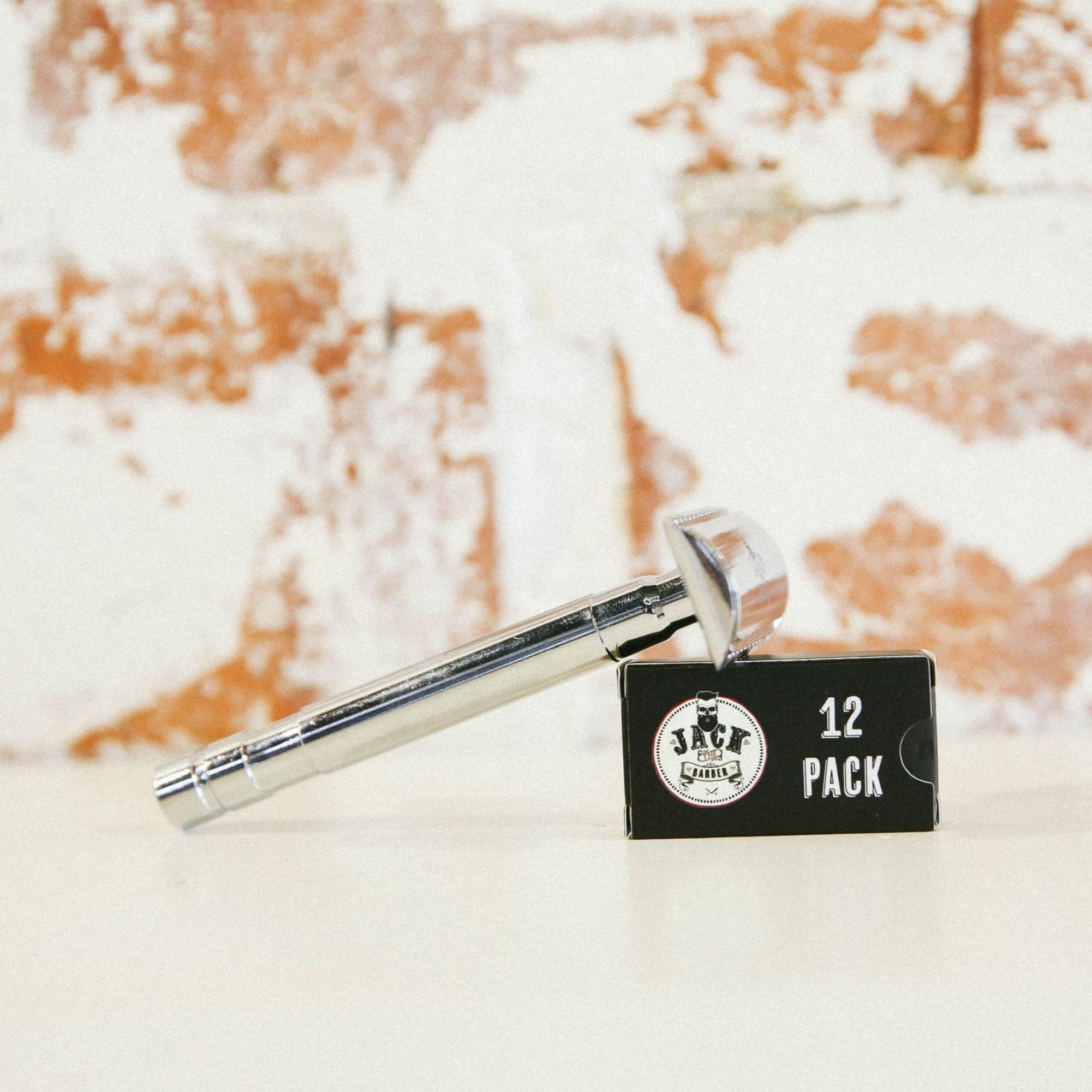 Jack the Barber Double Edge Razor Blades, 12 Count