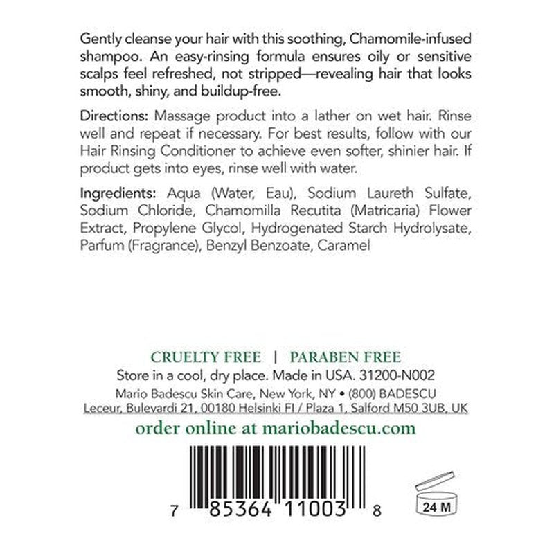 Mario Badescu Chamomile Shampoo - Gentle Formula for Oily & Sensitive Scalps | Soothes & Clarifies
