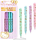 Hello Kitty & Friends 4-Piece Pen Set - My Melody & Kuromi | Cute School & Office Supplies