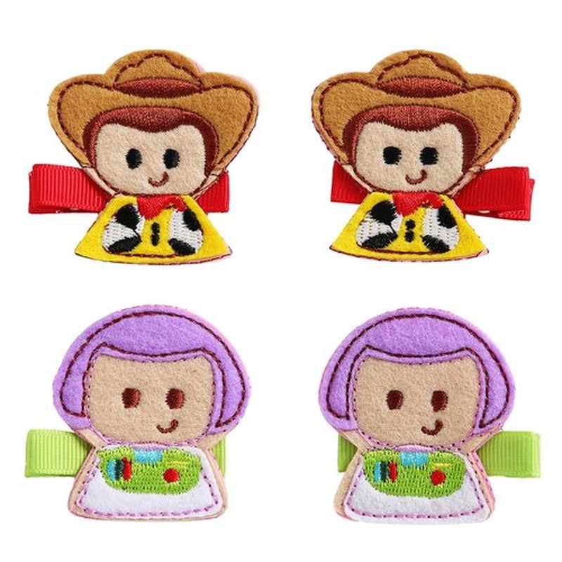 2 Pairs Cute Toy Hair Clips for Girls Women 2 Inch Cartoon Hair Accessories Birthday Party Gift