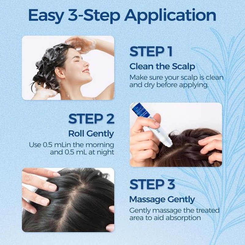 Hair Growth Serum Roll On 25ml, 3% Rosemary, 3% Redensyl & 2% Anagain, Reduce Hair Loss and Promote Hair Density (0.84 Fl Oz (Pack of 1), 3% Rosemary)