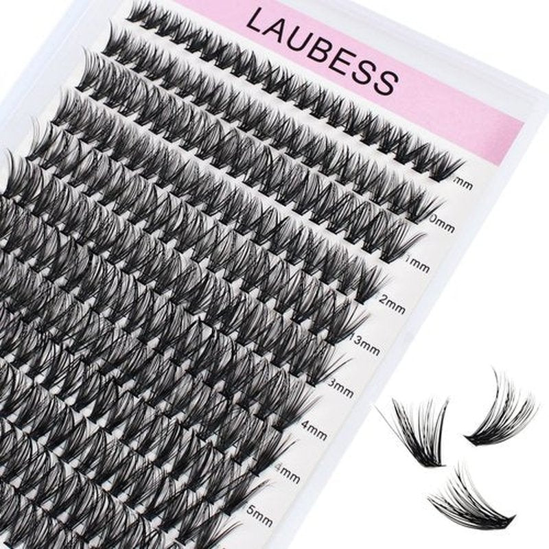 Cluster Lashes 40D Eyelash Clusters Mixed Tray Wispy Lash Clusters Extensions D Curl Cluster Eyelash Extensions Individual Lashes DIY Lash Extension (40D-0.07D-9-16mm)