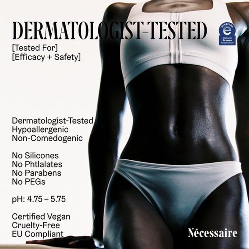 Nécessaire The Body Lotion - Fragrance-Free - Multi-Peptide Moisturizer - Firming Body Lotion for Women + Men. 2.5% Niacinamide. Non-Comedogenic + Hypoallergenic for Sensitive Skin – 450ml/15.2 fl oz