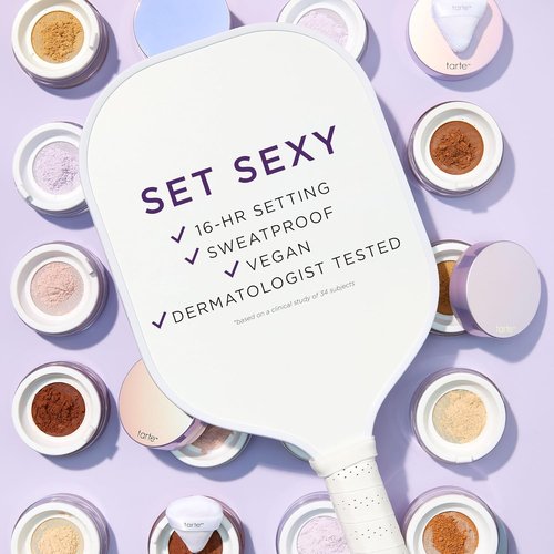 Tarte Creaseless Setting Powder - Lightweight, Oil-Absorbing Loose Face Powder for Longwear Finish | Vegan & Cruelty-Free