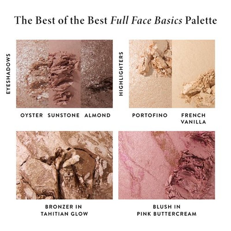 LAURA GELLER NEW YORK Baked Starter Kit: Fair, Best of the Best Full Face Palette + Baked Balance-n-Brighten Powder Foundation + Retractable Angled Kabuki Brush Set
