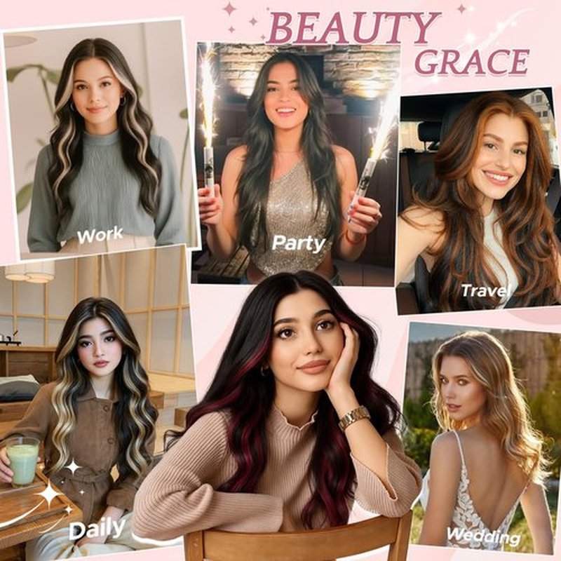 SEGOHAIR Clip in Hair Extensions Real Human Hair for Women, 10 Inch 31g 6pcs, Platium Blonde, Straight - Highlight, Add Volume and Length for Daily Wear, Parties, Weddings