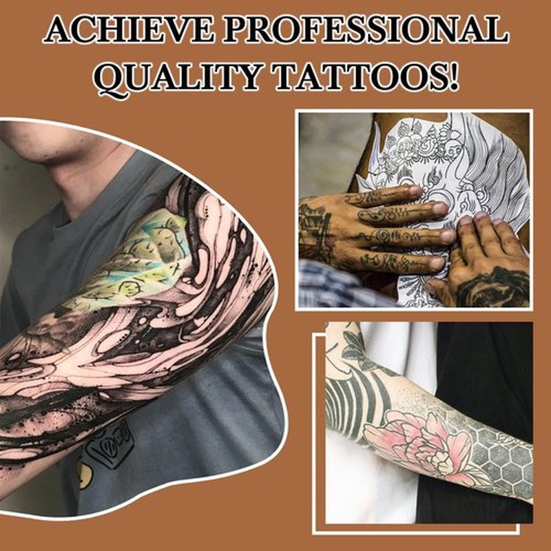 Pjordo 2PCS Tattoo Stencil Transfer Gel Solution, 8oz Tattoo Transfer Gel for Stickers Paper, Stencil Magic Cream for Tattoo Artists & Beginners, Temporary Supplies