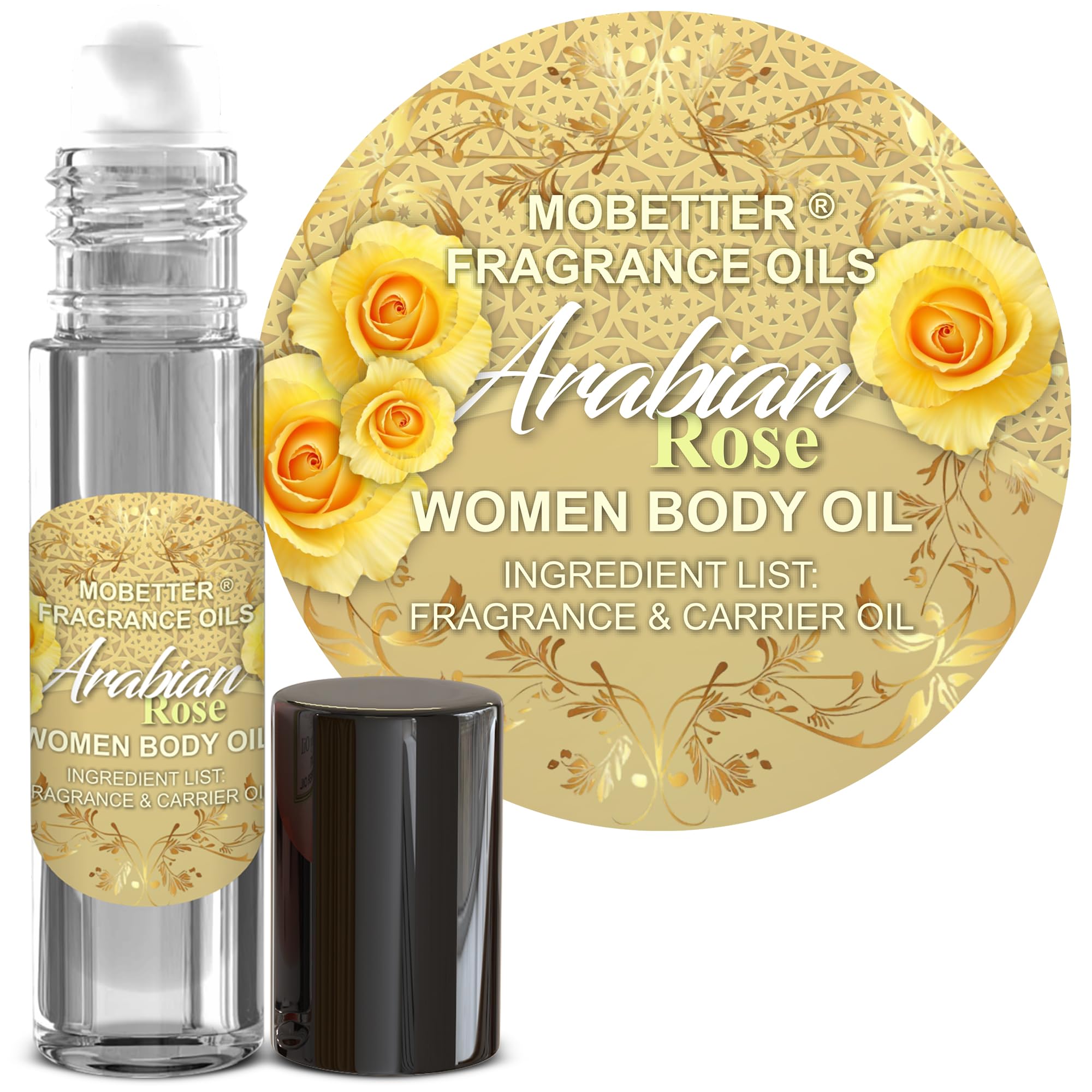 MOBETTER FRAGRANCE OILS Arabian Rose Fragrance Body Oil for Women