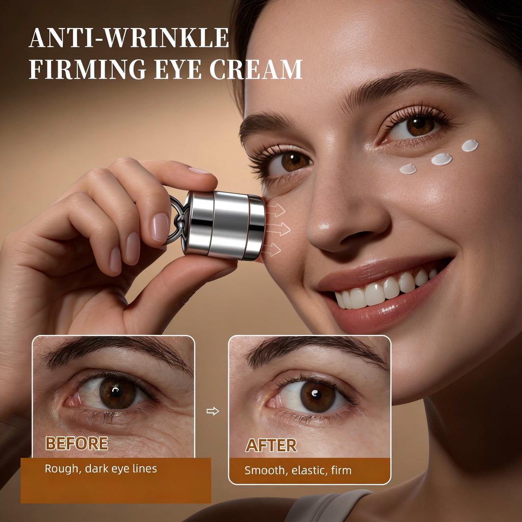 YCQQPRO AH-8 Firming Neck-Eye Cream Bundle, Tightening & Revitalizing Set, Electric Massage Eye Cream with Red Light, Firm Smooth of Eye Fine Lines, Anti-Wrinkle Deep Moisturizing Skincare