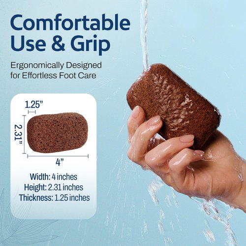 Hartfelt Magic Pumice Stone for Feet Callus Removal | Easy to Use Foot Scrubbing Stone for Removing Dead Skin from Heels, Toes, and Feet | Chemical-Free Foot Exfoliator - Pedicure Essential