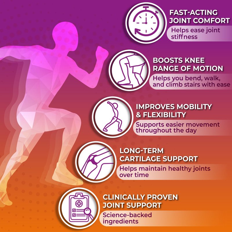 Joint Support Supplement with UC-II® & TamaFlex® – Undenatured Type II Collagen, Turmeric & Tamarind for Joint Health, Flexibility & Mobility – Natural Cartilage Support – Glucosamine-Free Capsules