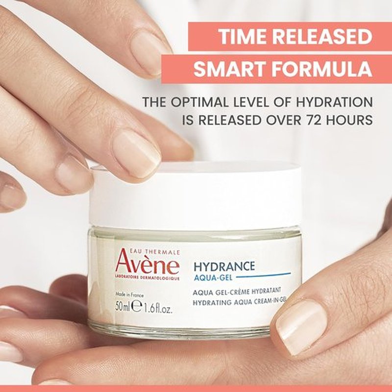 Avène Hydrance Aqua Cream-in-Gel - 24 Hour Hydration & Antioxidant Protection, Lightweight Formula