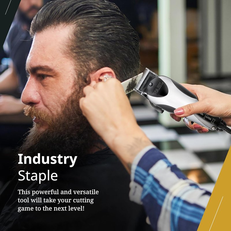 Wahl Professional Super Taper II Corded Clipper - Adjustable Blade Hair Cutting Tool | High Performance Silver