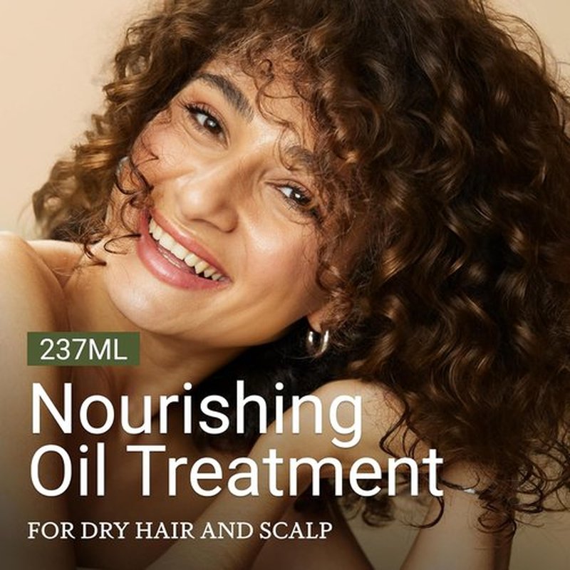Loma Hair Care Nourishing Oil Treatment - Revitalize Dry Hair | 4 Oz Bottle