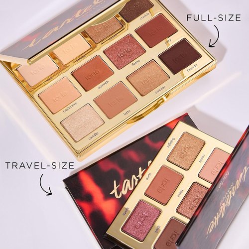 Tarte Tartelette Toasted Mini Eyeshadow Palette - Shimmer & Matte Bronze Neutrals, Longwear Formula, Cruelty-Free